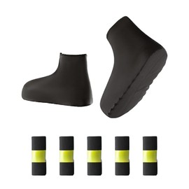 WhaRainle Shoe Cover, Rain Boot Cover, Natural Latex Material, Lightweight, Anti-Slip, Compact, Easy to Wear, Protects Against Rainy Season, Snow, Mud, Typhoons, Heavy Rainfall, Commuting to Work or