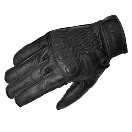 Komine GK-720 Motorcycle Vintage Leather Gloves, Black, XL, For Spring, Summer, Autumn, Genuine Leather