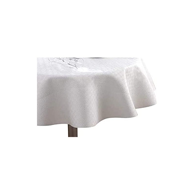 Bulgomme Table Protector Round Tablecloth 135 cm White