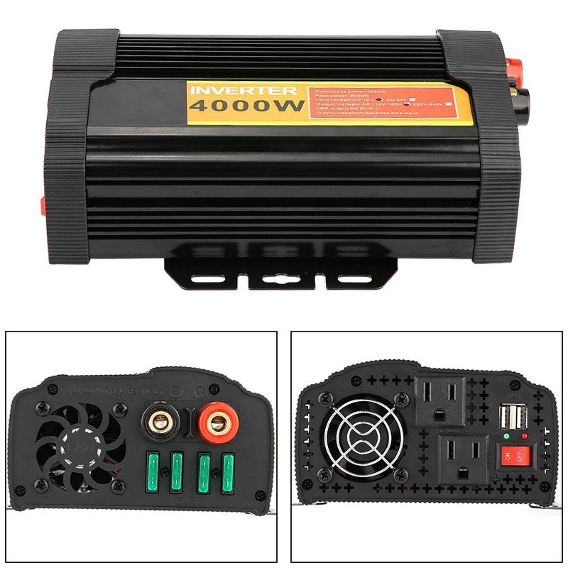 4000W 12V DC Inverter,12V DC to 110V AC 4000W Car