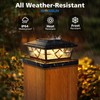 NIORSUN Solar Post Lights Outdoor 6 Pack, 2 Modes LED,