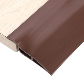 uxcell 6.56Ft x 2.8" x 0.91" Floor Transition Strip, Self Adhesive Carpet Edge Strip, Vinyl Gap Cover, Laminate Edge Trim for Uneven Surfaces from 11/16" to 13/16", Coffee