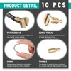 10 Pcs Lighter Replacement Repair Kit, Each Piece Includes Spring