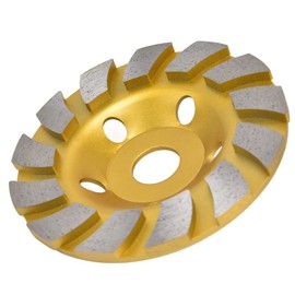 Diamond Cup Sander, Diamond Cup Wheel, Diamond Concrete Grinding Wheel, Diamond Segment Cup Disc for Granite Stone Marble Masonry Concrete Fast Cutting (125mm)