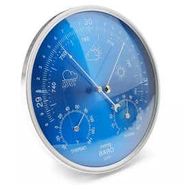 3 in 1 기압계 온도계 습도계 벽걸이 가정용 낚시 사무실 정원 야외 실내용 기상 관측소 3 in 1 Barometer Thermometer Hygrometer Wall Hanging Home Fishing Office Garden Outdoor Indoor Weather Station