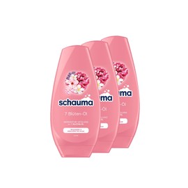 Schauma Schwarzkopf Repair Conditioner 7 Flower Oil (3 x 250 ml), Hair Conditioner for Dry and Exhausted Hair, Conditioner Gives Radiant Shine without Weigh Down
