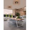 OUPAVOCS Flush Mount Outdoor Ceiling Light with Motion Sensor, Front