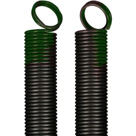 G.A.S Hardware Heavy-Duty Double-Looped Garage Door Extension Spring (2-Pack) | Springs for Garage Door Repair Garage Hardware Parts (120-Green)