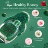 AZUREBEAUTY AZUREBEAUTY Christmas Nail Polish Quick Dry Vegan Green Glitter