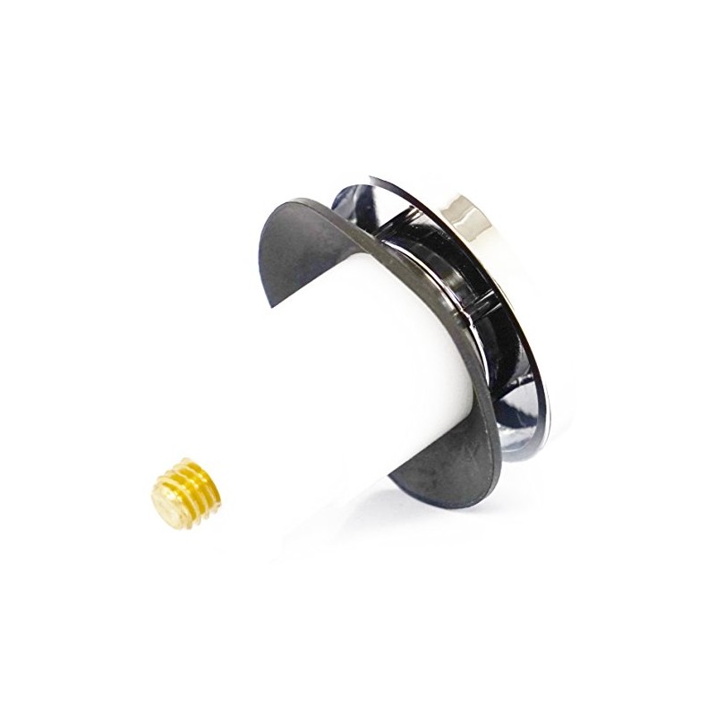 LASCO 03-4903 Tip-Toe Style, 3/8-Inch Thread Bathtub Drain Stopper, Chrome