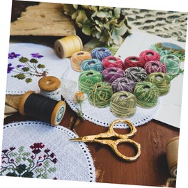 COHEALI 16Roll Cross Stitch Cotton Thread Set Embroidery Line for DIY Craft Projects for Making and Creative Activities Mixed Color