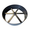 HEAVY DUTY 10" CARRIAGE STYLE STEEL SMOKER WHEEL FOR CUSTOM