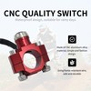 CNC Aluminum 7/8" Motorcycle Handlebar Control Horn Start Switch Button