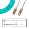 Fibergaga-2Pack Uniboot OM4 LC to LC Fiber Patch Cable, Multi-Mode