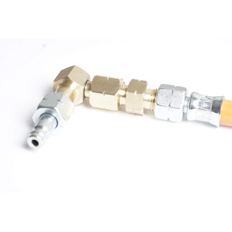 Connector for Gas Hose Gas Connection 1/4 Inch Left Gas