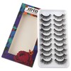 JIMIRE 10 Pairs Fake Eyelashes Fluffy Natural False Lashes Cat-Eye