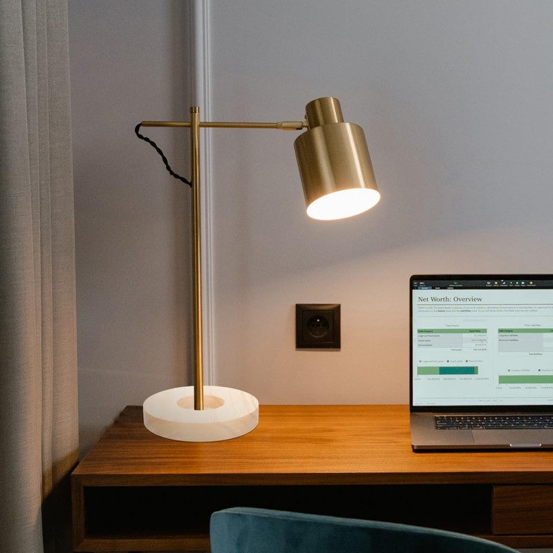 Solid Wood Lamp Base Round Table Lamp Base for Night
