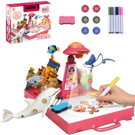 ASTRAEA Drawing Projector for Kids, Art Sketch Projector with 3D Puzzles, Trace and Draw Projector Include 48 Projection Image, Learn to Draw Toys for Boys and Girls Age 4,5,6,7,8