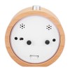 Beech Wooden Mute Silent Alarm Clock No Ticking for Home