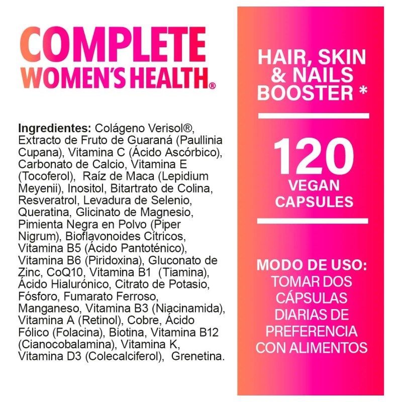 Multivitamínico De Mujer Vitaminas Mujer 120 Cápsulas Ha®