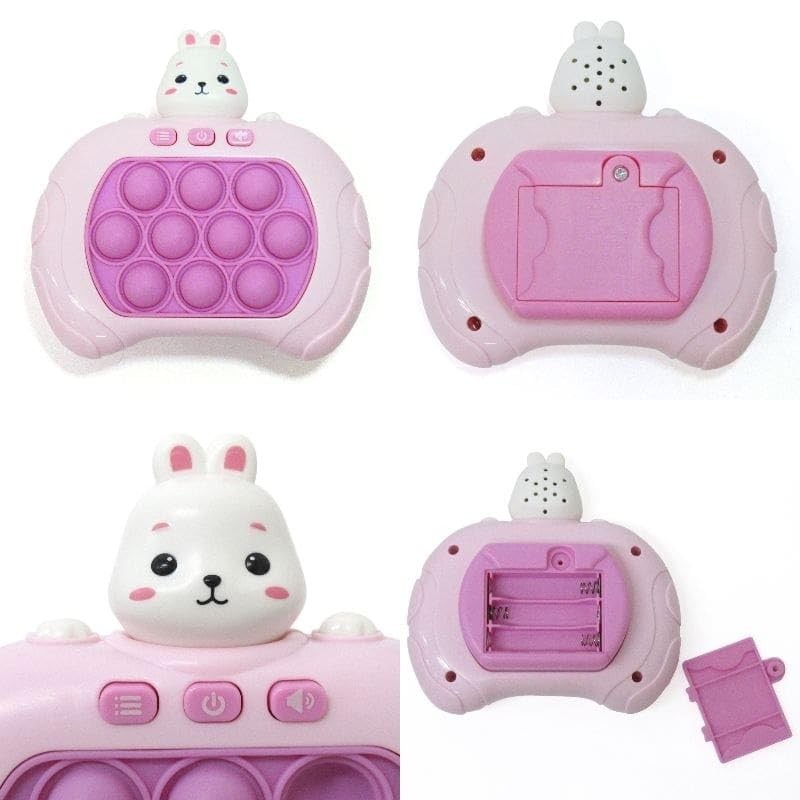 Pokopoko Game Rabbit (Push-Pop, Electric, Glowing, Stress Relief, Educational Toy,