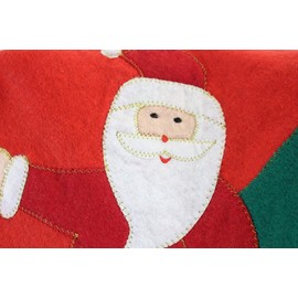 KarnevalsTeufel Felt Santa Sack with Santa Claus Motif, Gifts, Christmas