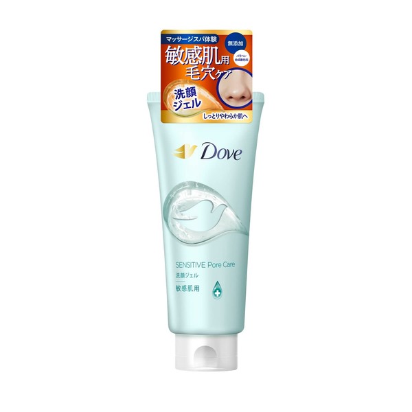 Dove Moisturizing Pore Care Facial Cleansing Gel for Sensitive Skin, 4.9 oz (140 g), Unscented