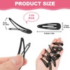 LOPHE Hair Clips, 110Pcs 2 Inch Metal Snap Clips, Kids