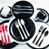 Party Essentials Extra Heavy Duty Hard Plastic Cutlery Combo Pack,
