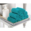Utopia Towels Cotton Turquoise Washcloths Set - Pack of 24