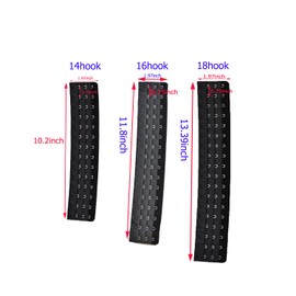 2pcs Corset Extender Waist Extender Black Color (16 hooks)
