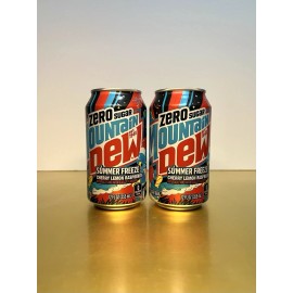 Mountain Dew 🟢 New Limited Edition Mountain Dew ZERO SUGAR SUMMER FREEZE Fruit Soda (2 Cans)