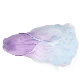 1/3 Doll Ball Joint High Temperature Silk Hair Wig for Dollhouse (Gradient Purple)