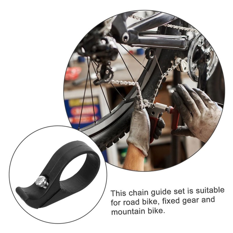 Outanaya 2pcs Chain Stopper Bike Chain Locks Bicycle Chain Drop