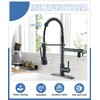 NeierThodore Commercial Pull Down Kitchen Faucet Sprayer with LED Single