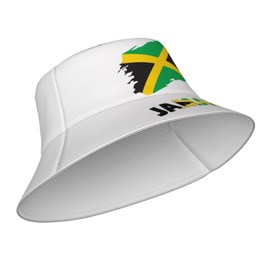 Jamaica Flag Bucket Hats Reversible Beach Sun Hat for Unisex Summer Travel Outdoor Cap