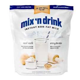 SACO Mix 'n Drink Instant Skim Milk, Fat-Free, GMO-Free, Gluten-Free, Nut-Free, rBST Free, High Calcium and Protein, Makes 10 Gallons