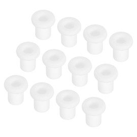 sourcing map 15Pcs t Shape Rubber Grommet Mount Dia 6mm ID 4mm H 9mm White Seal Protection Cable Grommets Flexible for Cable Pipe