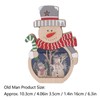 Luminous Christmas Ornament LED Light Emitting Wooden Christmas Decorations Ornaments