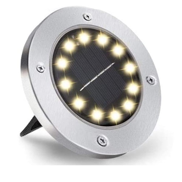 Nurkoo Solar Floor Light Outdoor 12 LEDs Solar Lights 800