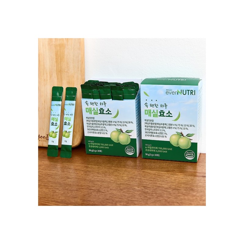 EverNutri Stomach-Comfortable Day Plum Enzyme Digestive Fermentation Enzyme 30 Packs