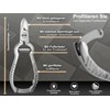 Professional Nail Clippers, Toenail Clippers, Nail Scissors, Stainless Steel, Curved
