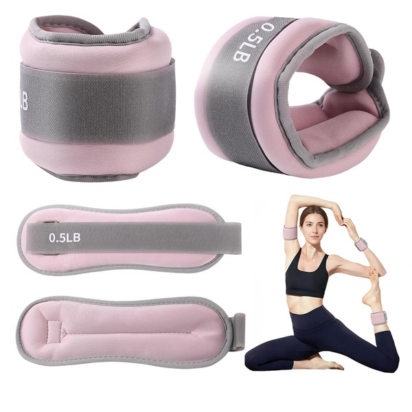PUOPOSTY Ankle Weights for Women & Kids - 0.5LB/1LB Each