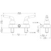 Laguna Brass 3220BZ/4120BZ RV/Motorhome Two Handle Non-Metallic Diverter Valve with