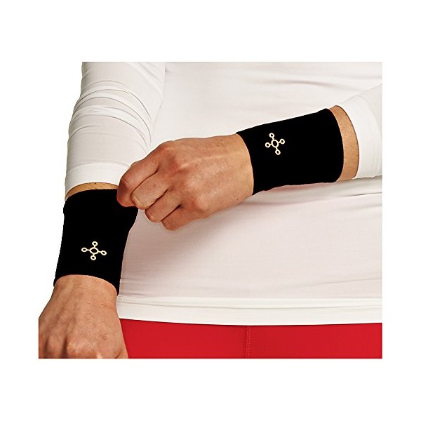 Tommie Copper Women's Recovery Affinity Wrist Sleeve, Black, X-Large