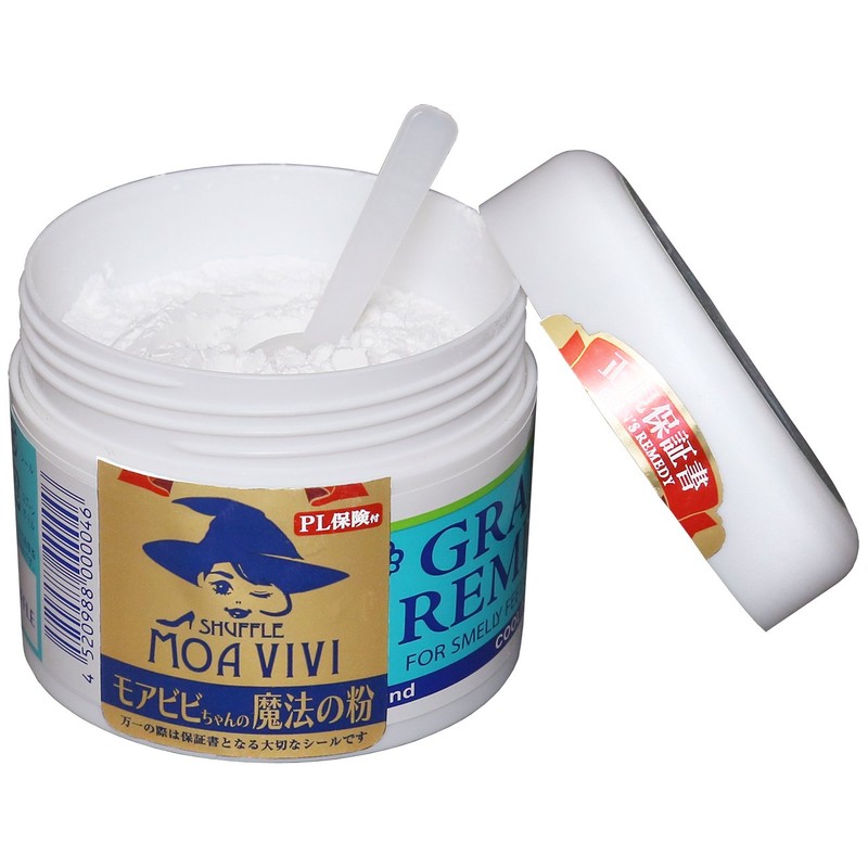 【国内正規品】グランズレメディ モアビビちゃんの魔法の粉 クールミント 50g 靴の消臭パウダー