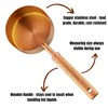 Copper Stainless Steel Measuring Cups and Spoons Set of 8,