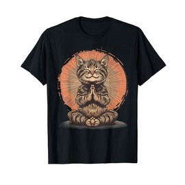 Cat Meditation Zen Buddha Hindu Buddhist Spirituality T-Shirt