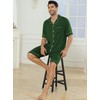 Veseacky Mens Pajamas Set Short Sleeve Soft Button Down Sleepwear