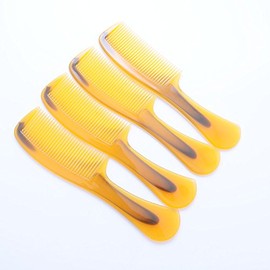 WOIWO 4PCS Beef Tendon Comb £¬Anti-static Good Flexibility Middle Tooth Comb for Straight Hair Comb